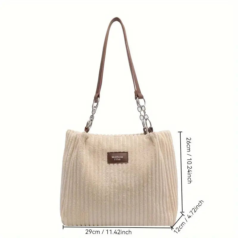 Mary™ | cotton corduroy tote bag