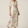 Women's Summer Dress Floral Maxi Boho | V Neck Dress