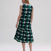Women's Summer Dress Sleeveless | Geometric Print Dress