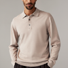 Men's Polo Shirt Long Sleeve Knit | Casual Shirt