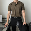 Men's Polo Shirt Casual Short Sleeve | Button Front