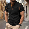 Men's Polo Shirt Button Down Short Sleeve | Casual Pocket Shirt