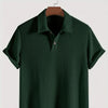 Men's Polo Shirt Collar Casual Short Sleeve | Waffle Knit