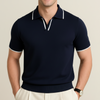 Men's Polo Shirt Knit Short Sleeve | Slim Fit Casual Shirt