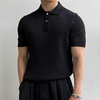 Men's Polo Shirt Collar Ribbed Short Sleeve | Casual Shirt