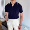 Men's Polo Shirt Collar Slim Fit | Casual Shirt