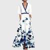 Women's Summer Dress Maxi | Floral V Neckline Design
