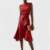 Women's Summer Dress Sleeveless Midi | Elegant Formal Fit