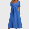 Women's Summer Dress Midi | Tummy Control with Pockets