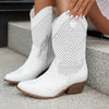 Women's Cowboy Boots Mid Calf | Western Style Boots