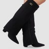 Women's Cowboy Boots Knee High Leather | Western Suede Boots