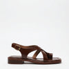 Women's Sandals Cross Strap Leather | Adjustable Sandals