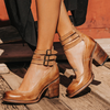 Women's Sandals Heeled Ankle Strap | Chunky Heel