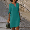 Women's Summer Dress V Neck Casual | Elegant Dress
