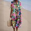 Women's Summer Dress Floral | V Neck Casual Dress