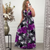 Women's Summer Dress Maxi Floral | Sleeveless Pleated