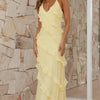 Women's Summer Dress Halter Neck Ruffle | Maxi Dress