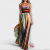 Women's Summer Dress Strapless | Pleated Maxi Dress