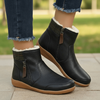 Women's Boots Waterproof Side Zipper | Non Slip Ankle Boots